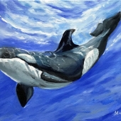 8th Place – Diane Larson – “Swimming Free” - https://www.dianelarsonfineart.com