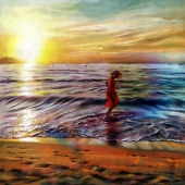 Amy Jiang - "Sunrise of My Khe Beach” – j2406118093@163.com