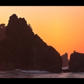 Sheryl's Virtual Garden (Sheryl Ball) - "Sunset Thinker at Ruby Beach” – http://www.sherylsvirtualgarden.com/