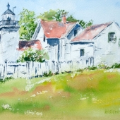 Sarah Baskin - "Fort Point Lighthouse” – http://www.sarahbaskinart.com/