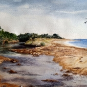 Jan Lowe - "Our Beach - Ventnor” – http://www.janlowefineart.com/