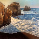 Sunny Patton - "High Tide at Shell Beach” – artsunny4u@aol.com