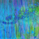 Barbara Mierau-Klein - "Blue Green Abstract” – http://www.barbaramierauklein.com/