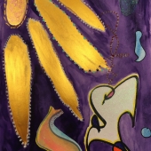 Jacqueline Delibes – “Underwater Sun” – http://www.jdelibes.com/glitter-kitten-art