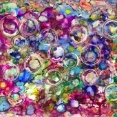 Stephen D Smith – “Abstract art: 14 bubbles in alcohol ink - 3-dimensional” – http://stephendsmithphotography.com/