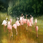 Liliana Lazar - "Flamingo in Barcelona” – https://www.artmajeur.com/lazar-liliana