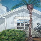 Pat Cabana Silva - "Palm Shadow” – http://www.patsilvaartstudio.etsy.com/