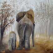 Rashmi R. - "Walking Home” – http://www.rashmisartcarte.com/