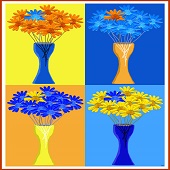 Jane Goodwin - "Pop-Art Vase Composition” – https://bluethumb.com.au/jane-goodwin