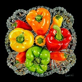 Hon. Mention - Lorri Dixon - "Elegant Peppers” – www.facebook.com/artbylorri