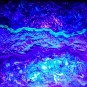 Xavier Bellante - “A Scab on the Fabric – black light view” – xjdb243@gmail.com