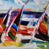 Julia Baines - “On the Crest of a Wave” – http://www.artistsandillustrators.co.uk/juliabaines