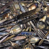 Valorie Sams - “Silver Chaos” – https://www.dailypaintworks.com/Artists/valorie-sams-7859