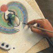 Carye VanDerPol Mahoney –  "Scribe" – www.etsy.com/ca/shop/CaryeVDPMahoney