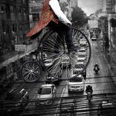 Kay Evison – “Travel Express” – www.facebook.com/artist.kay.evison