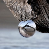 Hon. Mention - Shirley J Robinson - “Driftwood Beach in Glass Globe” – lint8546@gmail.com