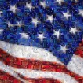 Hon. Mention - Peggy Jones Pfister – “Stars and Stripes Photo Mosaic” – rightrockimages@gmail.com