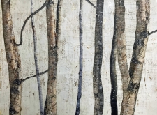 3rd Place - OA - Roth (1) Img #1  Encaustic Sewing, Silver Birch