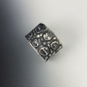 Jo Ann Graham - "Alligator Fine Silver Chased and Repousse Cuff” – http://jagcollections.com/