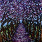 Donna Hawley - "Jacaranda Trees Blooming” – https://www.donnahawley.com/