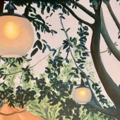 Julie Mantis - "Patio with Lanterns” – http://www.juliemantis.com/