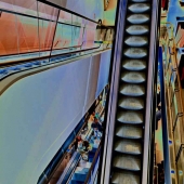70d.   Michael J Duke - “Escalators In London”