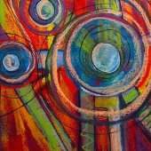 41.   Bobbie O'Toole - “Circles in Pastel”