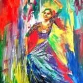 53.   Keerthi Priya - “Abstract Folk Dancer”