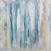 91.   Amy Lewis - “Blue-Green Abstract”