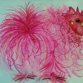 Henderson (1) Img #2 Fluffy Pink Cochin Hen