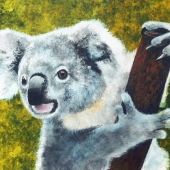 Richter (1) Img #1  Koala Bear on a Pole