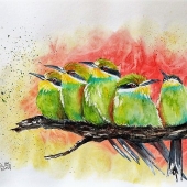 9th Place - Paint - Muensterer-Maar (1) Img #5 Five on a Branch