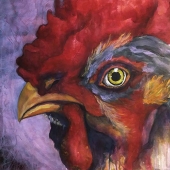 Perla Sofia Gonzalez - “Rooster’s Dream” – www.arteperlasofia.com