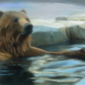 Aija Jantz – “”Frolicking Bear” - www.etsy.com/shop/tinyriverstudio