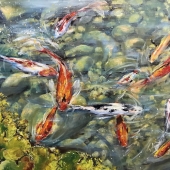 Diana Malivani – “Pond” - www.gwr-artgallery.com
