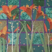Norma Eaton - “Dancing Daylilies” – www.m.facebook.com/normacollageartist