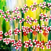 Shivani Koul - “Blooming Garden (Thumb Art Work)” – shivaniece@gmail.com