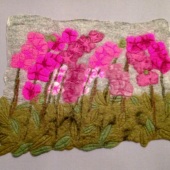 Linda Roletti - “Orchids at Studio City Farmer's Market” – www.feltingbylinda.com