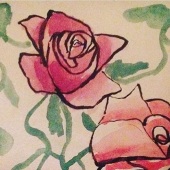 Andrew Rose Vickers - “Ink flowers” – www.instagram.com/andrew_the_rose_artist