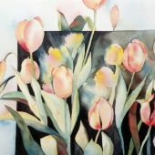 7th Place – Marti White - “Coral Tulips” – www.artbymartiwhite.com