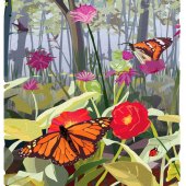 Hon. Mention - Sam LaFever - “Monarchs with Poppies” – www.samlafeverprints.com