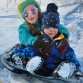 Cher Pruys – “Snow Much Fun” - www.artbycher.ca