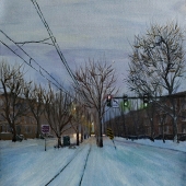 Ash (1) Img #1  Beacon St Green Line Train