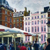 HM - Paint - Evans (1) Img #2 Busy Day in Covent Garden