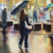 Cynthia Stewart - “Rainy Day in Sydney” – www.cynthiastewartwatercolours.com/