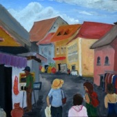 Barbara Mellin - “Tourist Street” – www.barbararizzamellin.com/
