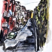 Clyde J. Kell - “Naples City Street” – www.cjkellartworks.com/