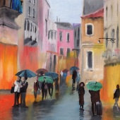 Monika Harmund Csanyi - “Umbrellas” – www.monikaharmundcsanyi.com/