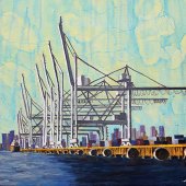 Perla Sofia Gonzalez - “Port of Miami” – www.arteperlasofia.com/