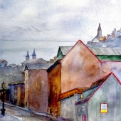 Clark-J (1) Img #1 Hallgrímskirkja at Dusk, Reykjavik